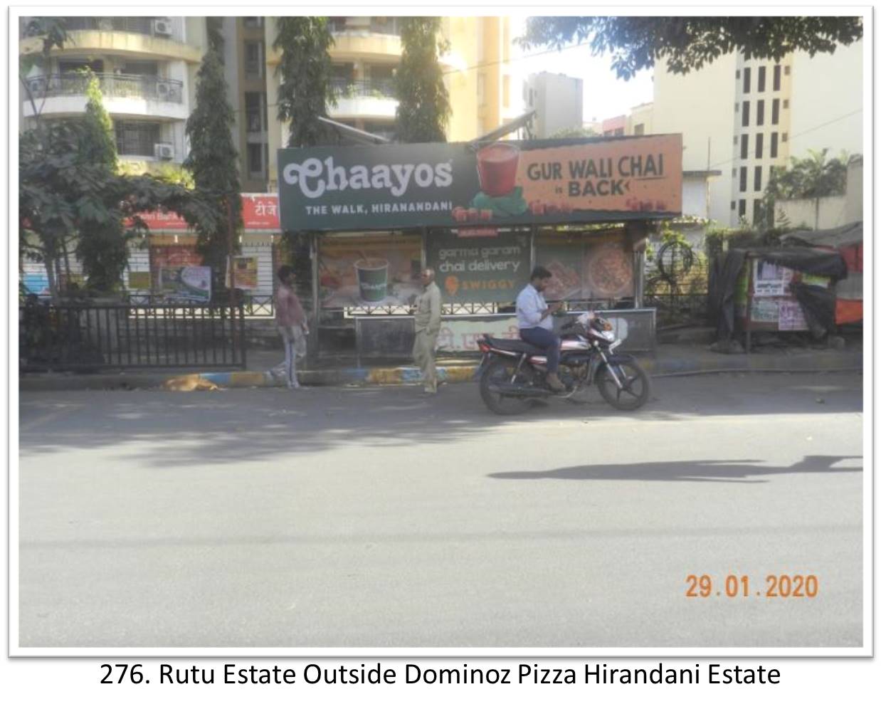 Bus Queue Shelter - - Rutu Estate Outside Dominoz Pizza Hirandani Estate, Thane, Mumbai, Maharashtra Bus Queue Shelter - - Rutu Estate Outside Dominoz Pizza Hirandani Estate, Thane, Mumbai, Maharashtra