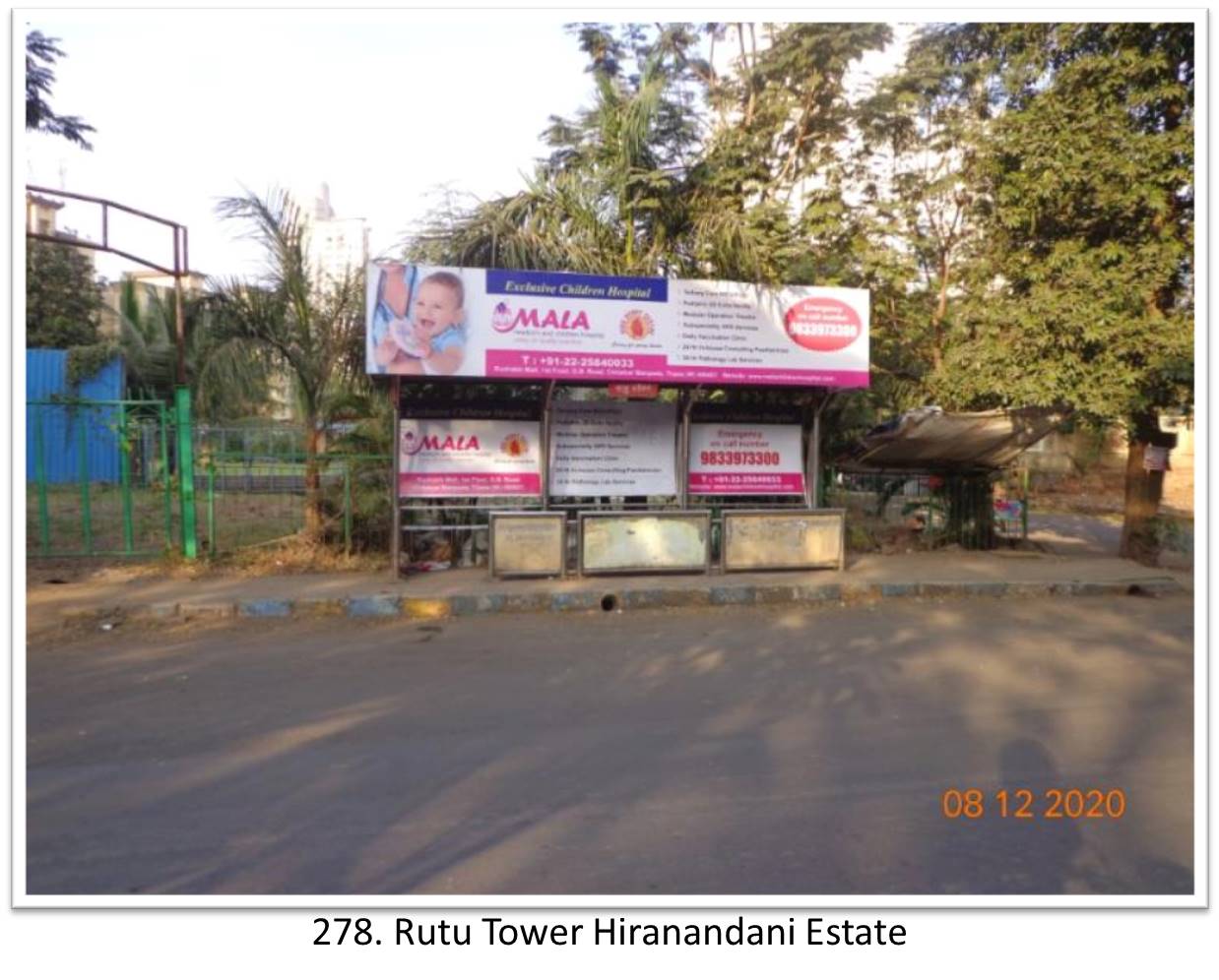 Bus Queue Shelter - - Rutu Tower Hiranandani Estate, Thane, Mumbai, Maharashtra Bus Queue Shelter - - Rutu Tower Hiranandani Estate, Thane, Mumbai, Maharashtra