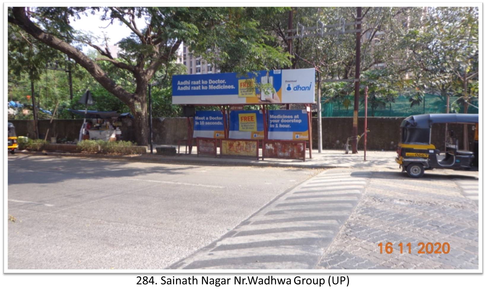 Bus Queue Shelter - - Sainath Nagar Nr.Wadhwa Group (UP), Thane, Mumbai, Maharashtra Bus Queue Shelter - - Sainath Nagar Nr.Wadhwa Group (UP), Thane, Mumbai, Maharashtra