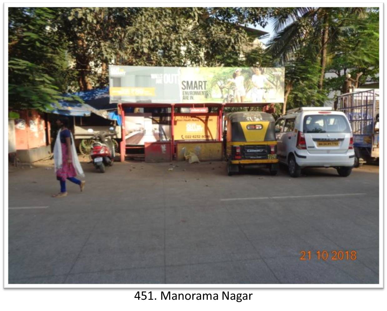 Bus Queue Shelter - - Manorama Nagar, Thane, Mumbai, Maharashtra Bus Queue Shelter - - Manorama Nagar, Thane, Mumbai, Maharashtra