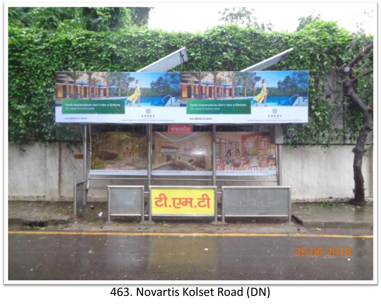 Bus Queue Shelter - - Novartis Kolset Road (DN), Thane, Mumbai, Maharashtra Bus Queue Shelter - - Novartis Kolset Road (DN), Thane, Mumbai, Maharashtra