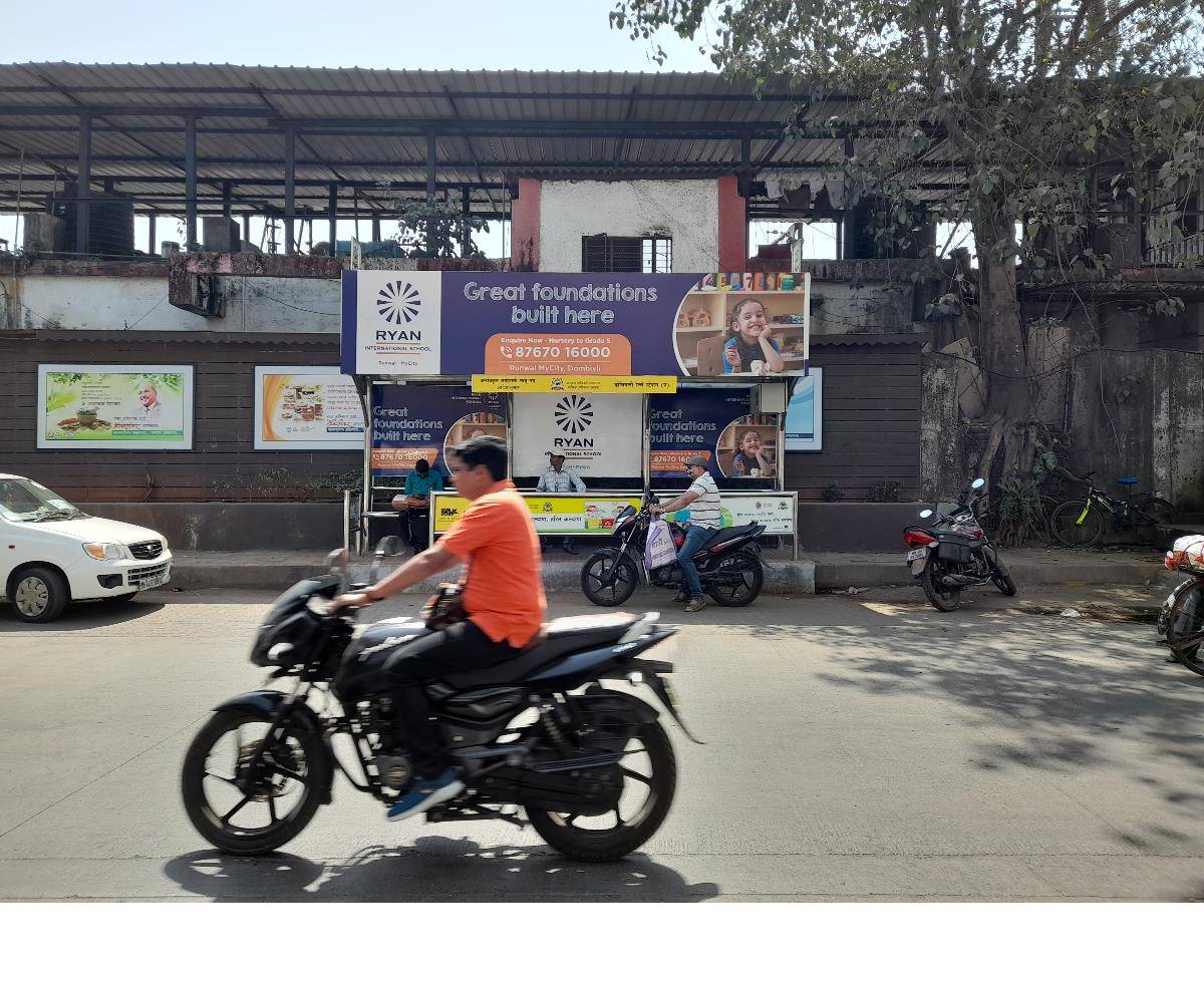 Bus Queue Shelter - Station West - Nr. Dombivali Railway Station West,   Dombivali,   Mumbai,   Maharashtra