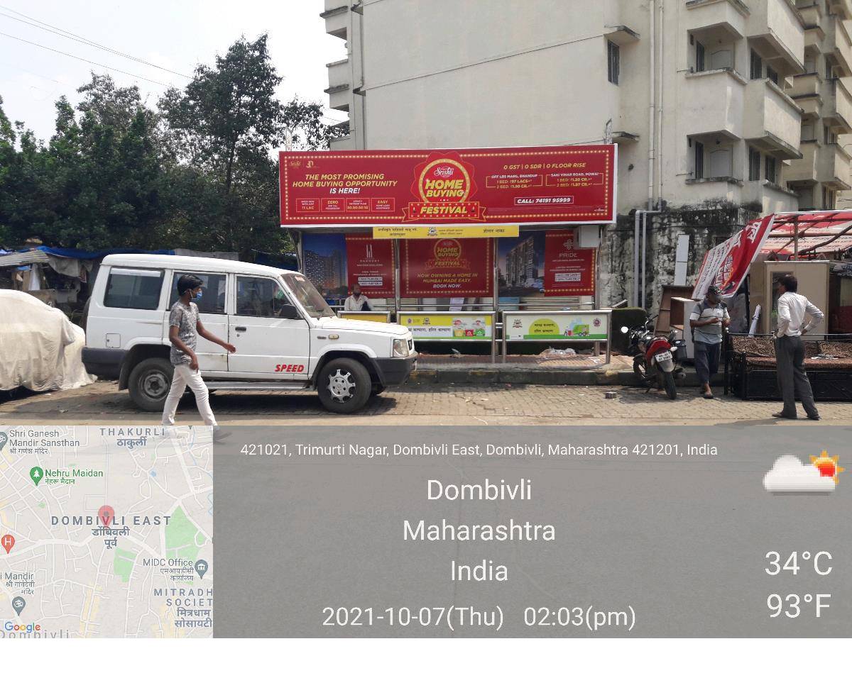 Bus Queue Shelter - Shelar Naka - Opp.Shelar Naka, Dombivali, Mumbai, Maharashtra Bus Queue Shelter - Shelar Naka - Opp.Shelar Naka, Dombivali, Mumbai, Maharashtra
