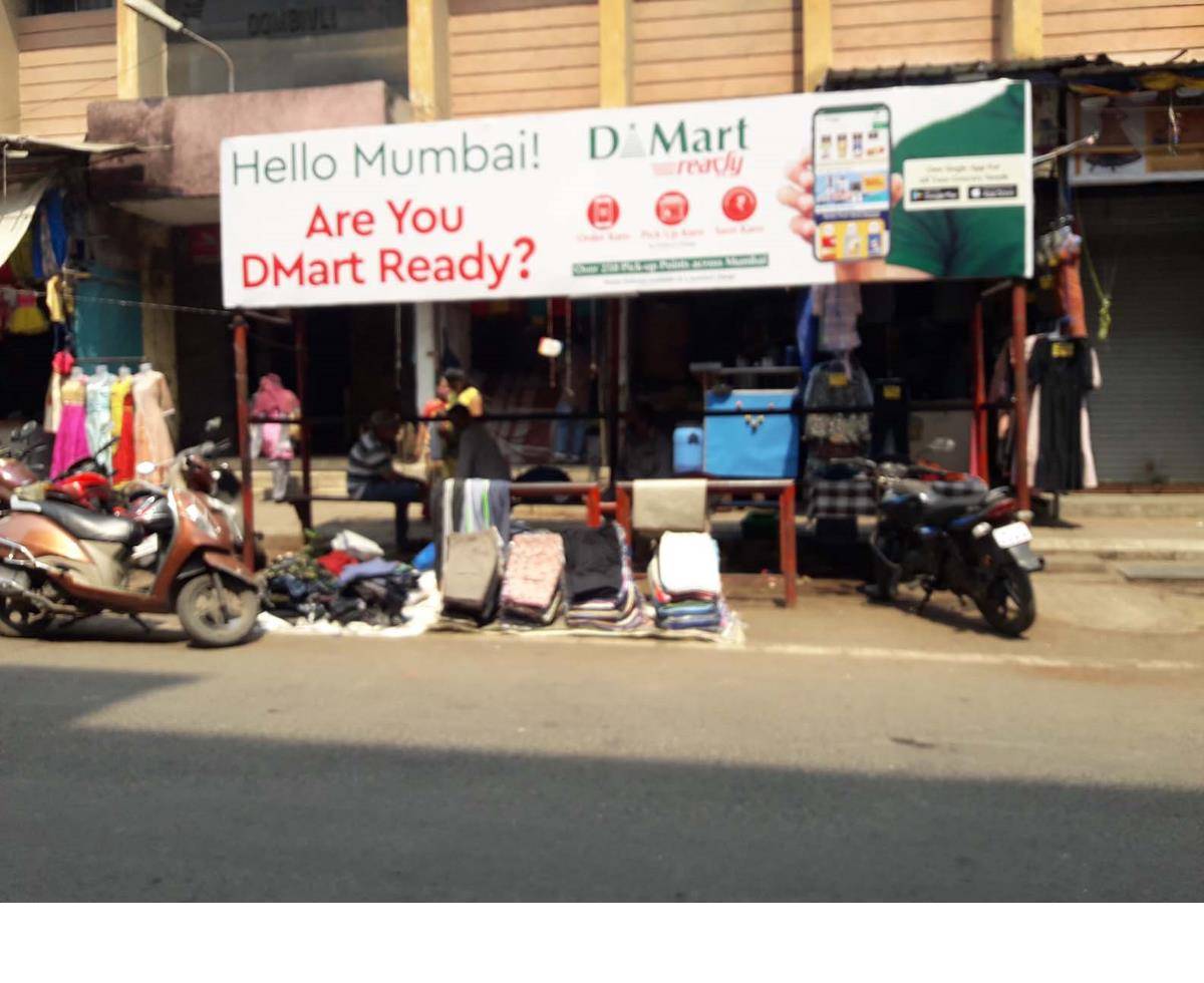 Bus Queue Shelter - Nr. Nehru Chowk Bhaji Market - Mahapalika Bhaji Mandai ( Nehru Chowk ),   Dombivali,   Mumbai,   Maharashtra