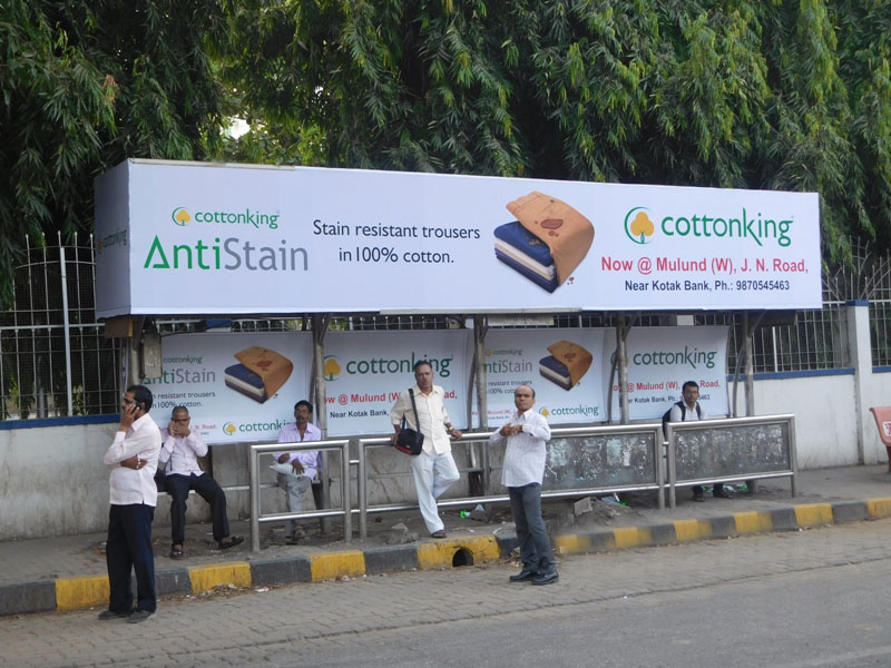 Bus Queue Shelter - L. B. S. Road - Rally Wolf,   Mulund (W),   Mumbai,   Maharashtra