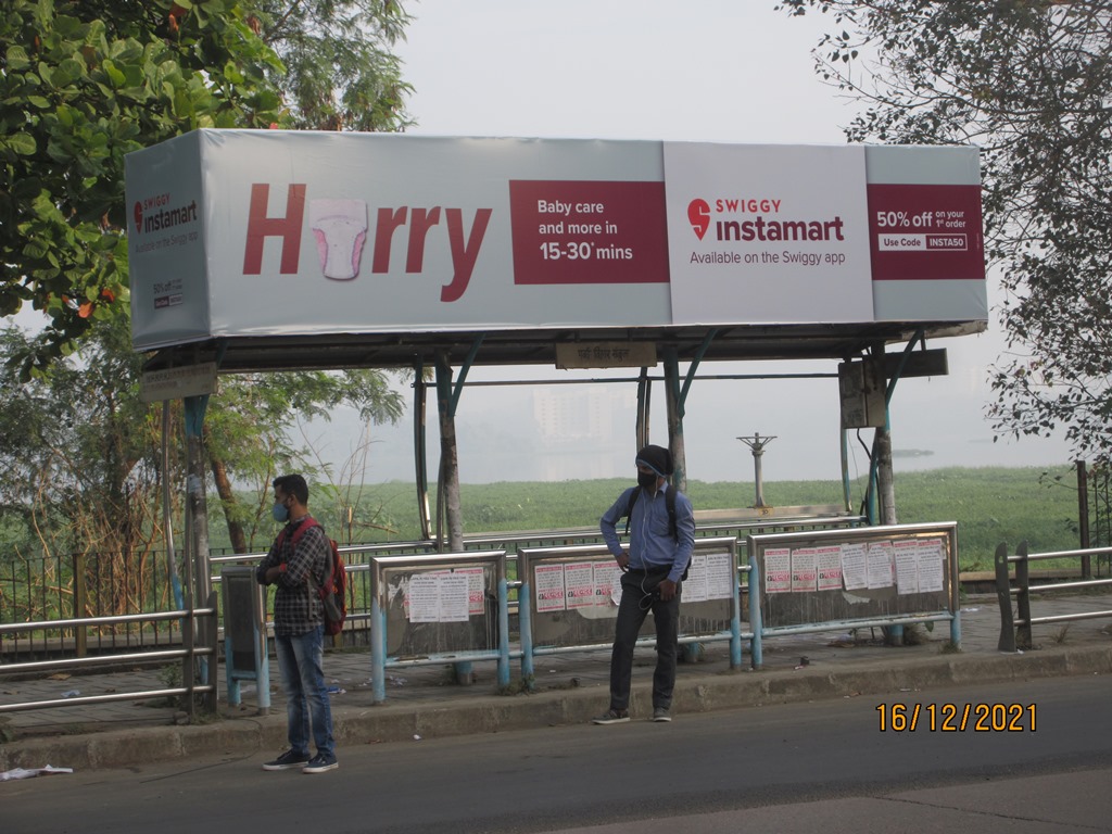 Bus Queue Shelter - Adi Shankaracharya Road - Powai Vihar Complex, Powai, Mumbai, Maharashtra Bus Queue Shelter - Adi Shankaracharya Road - Powai Vihar Complex, Powai, Mumbai, Maharashtra