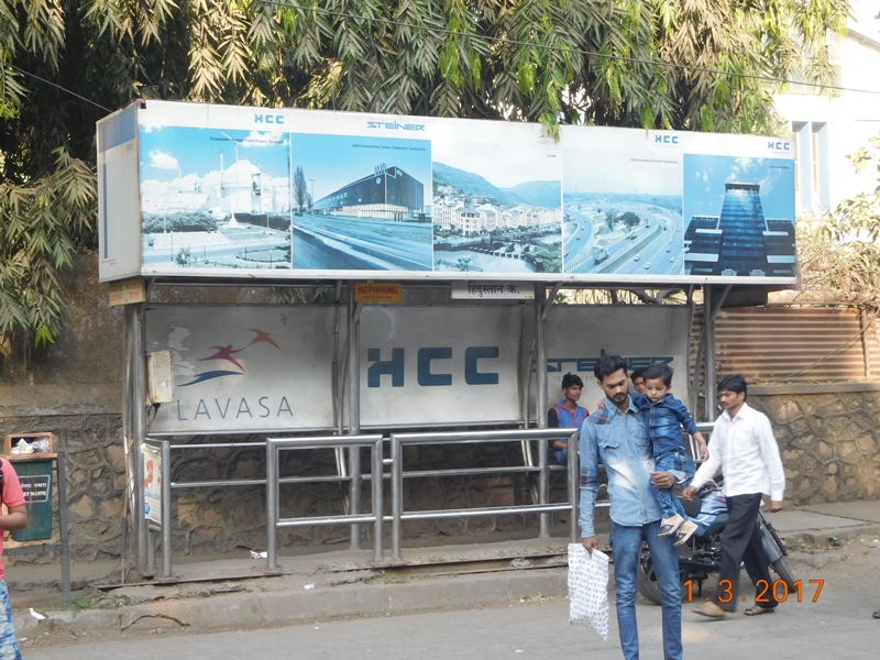 Bus Queue Shelter - L. B. S. Road - Hindustan Co., Vikhroli (W), Mumbai, Maharashtra Bus Queue Shelter - L. B. S. Road - Hindustan Co., Vikhroli (W), Mumbai, Maharashtra