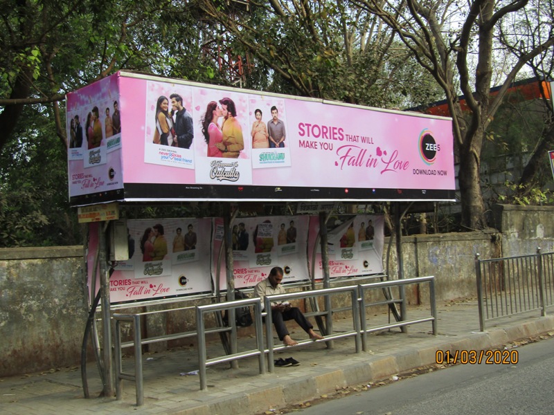 Bus Queue Shelter - L. B. S. Road - Vikhroli Depot,   Vikhroli (W),   Mumbai,   Maharashtra