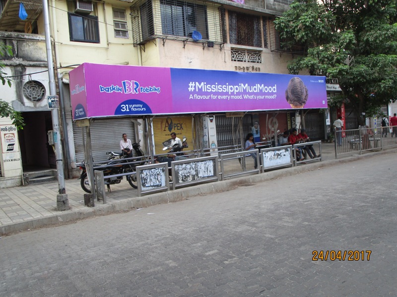 Bus Queue Shelter - B. A. Road - Dadar Fire Brigade,   Dadar (E),   Mumbai,   Maharashtra