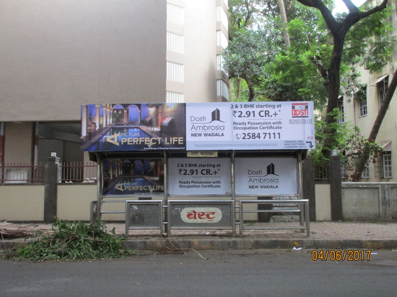 Bus Queue Shelter - M. Joshi Road - Dadar Workshop, Dadar (E), Mumbai, Maharashtra Bus Queue Shelter - M. Joshi Road - Dadar Workshop, Dadar (E), Mumbai, Maharashtra