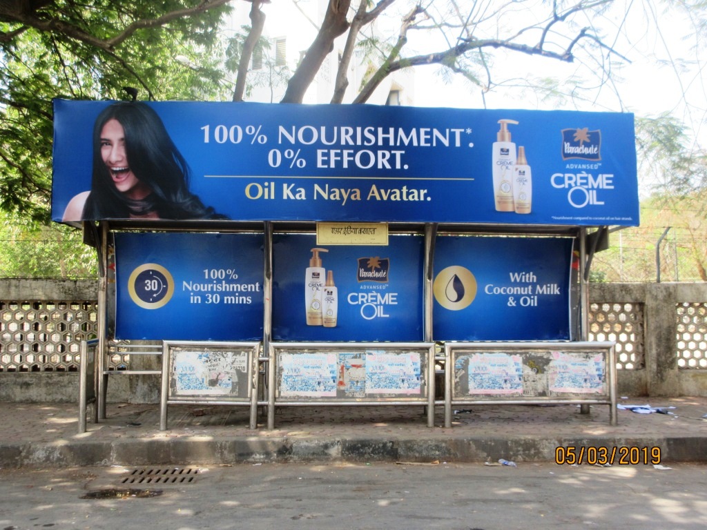 Bus Queue Shelter - - Air India Colony,   Santacruz East,   Mumbai,   Maharashtra