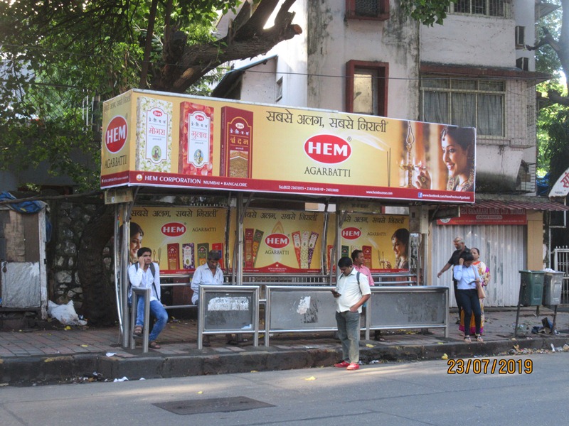 Bus Queue Shelter - S. K. Bole Marg - Agar Bazar,   Dadar (W),   Mumbai,   Maharashtra