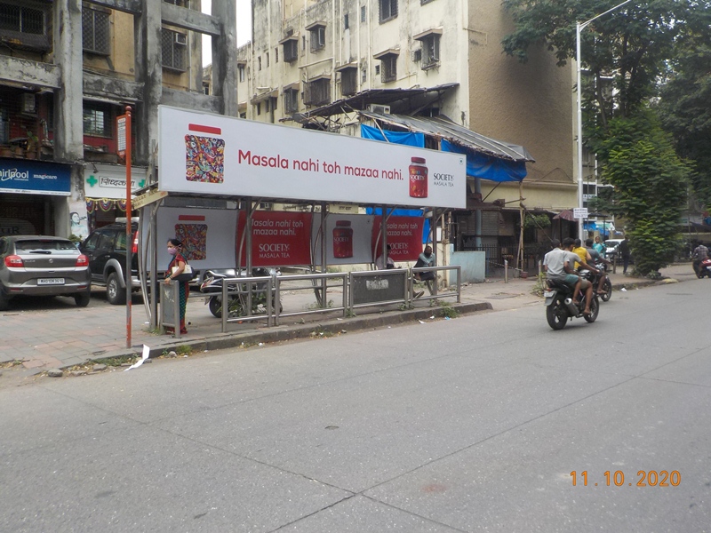 Bus Queue Shelter - S. K. Bole Marg - Agar Bazar,   Dadar (W),   Mumbai,   Maharashtra