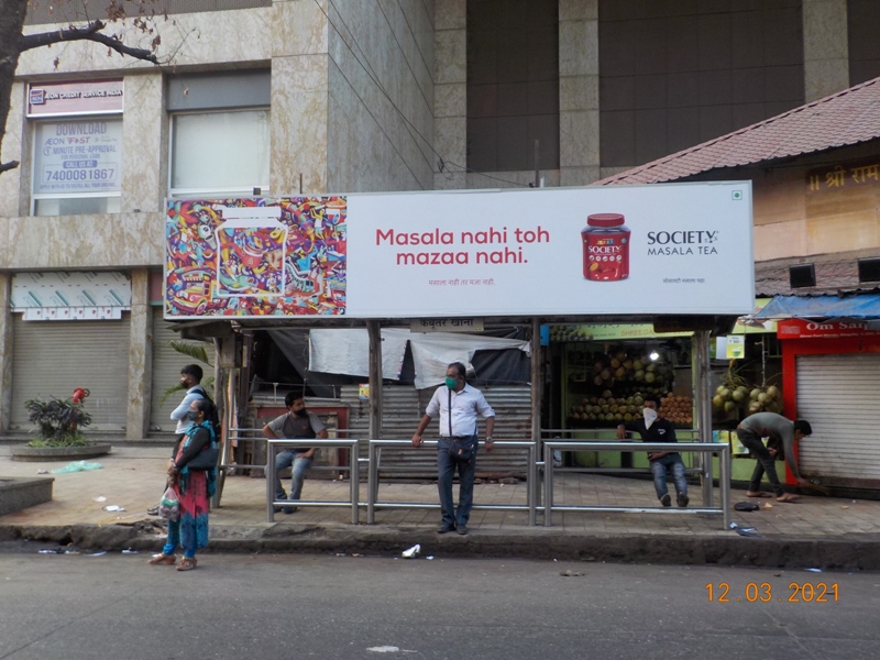 Bus Queue Shelter - Bhavani Shankar Road - Kabutar Khana, Dadar (W), Mumbai, Maharashtra Bus Queue Shelter - Bhavani Shankar Road - Kabutar Khana, Dadar (W), Mumbai, Maharashtra