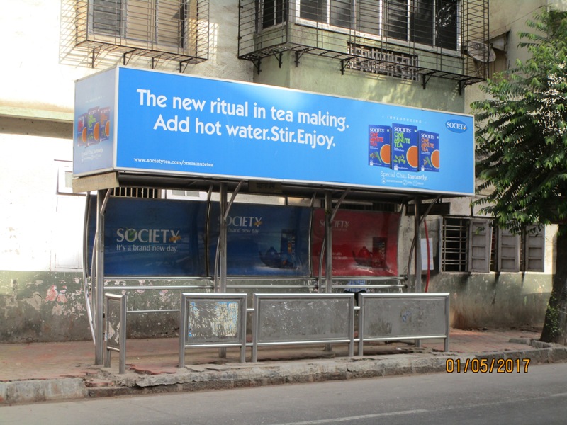 Bus Queue Shelter - Bhavani Shankar Road - Shardashram,   Dadar (W),   Mumbai,   Maharashtra