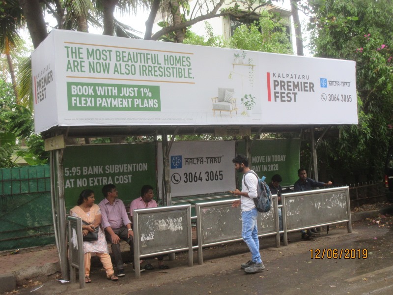 Bus Queue Shelter - C. S. T. Road - Kalina,   Kalina,   Mumbai,   Maharashtra