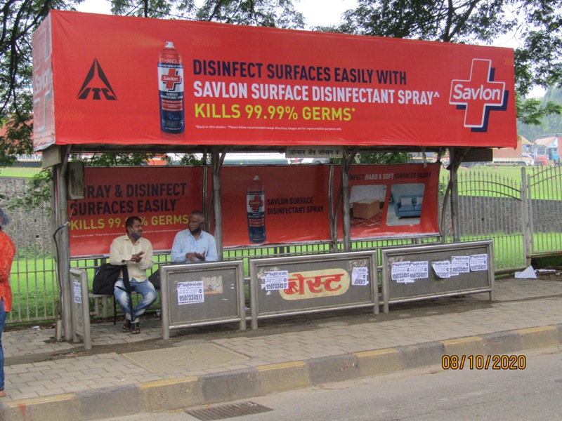 Bus Queue Shelter - L. B. S. Road - Johnson & Johnson,   Mulund (W),   Mumbai,   Maharashtra
