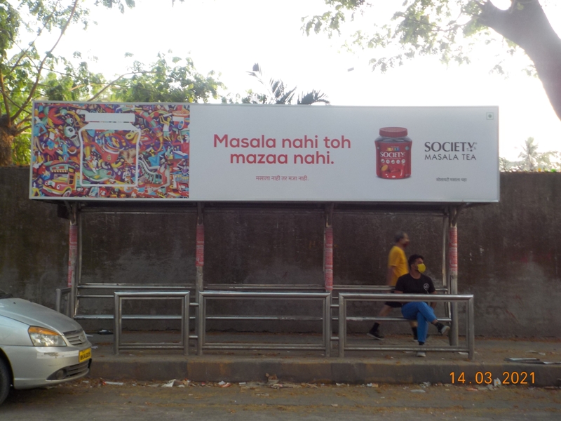 Bus Queue Shelter - Kirol Village Road - Holy Cross,   Vidyavihar,   Mumbai,   Maharashtra
