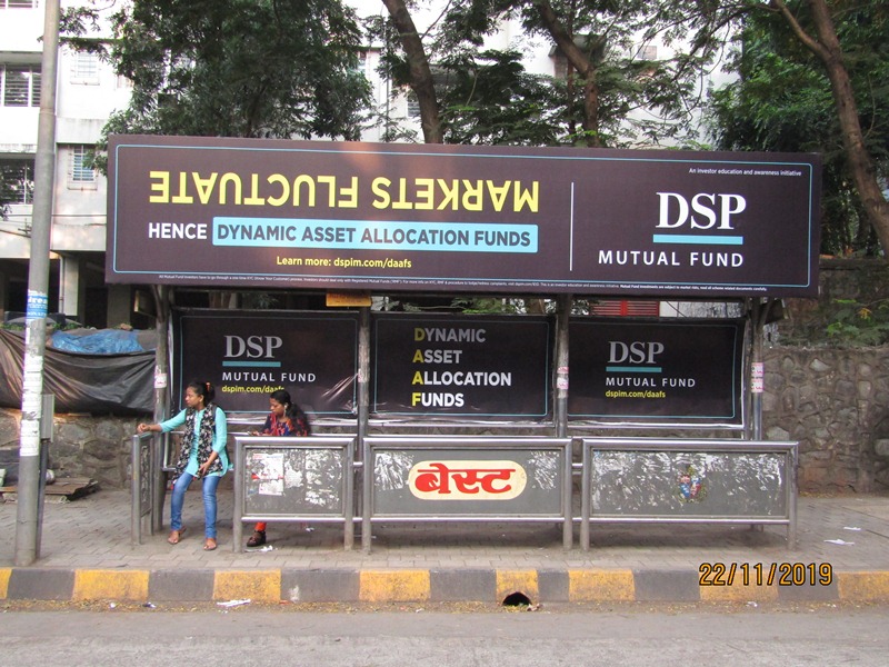 Bus Queue Shelter - L. B. S. Road - Godrej Co.,   Vikhroli (W),   Mumbai,   Maharashtra