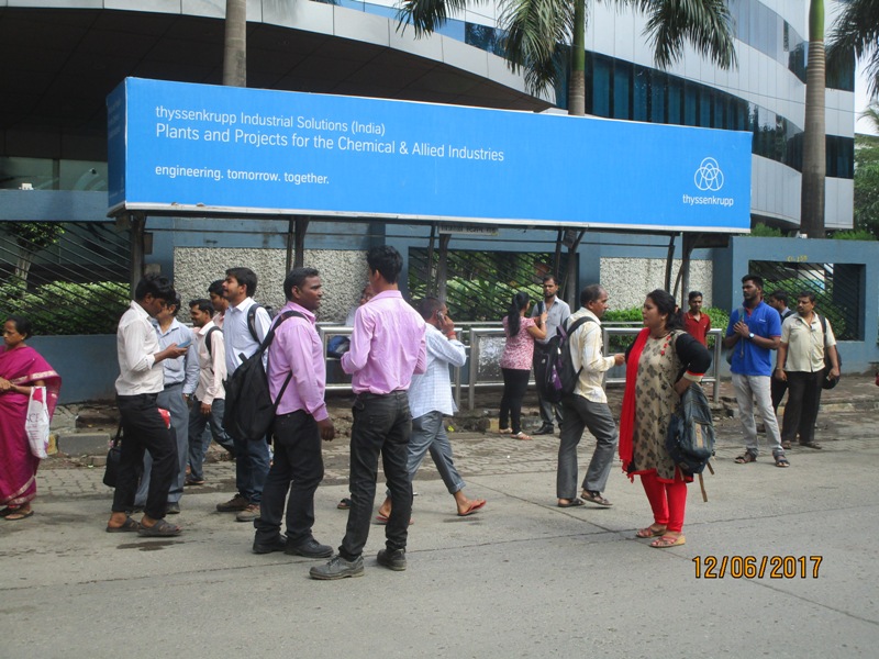 Bus Queue Shelter - L. B. S. Road - Vikhroli Station Road,   Vikhroli (W),   Mumbai,   Maharashtra