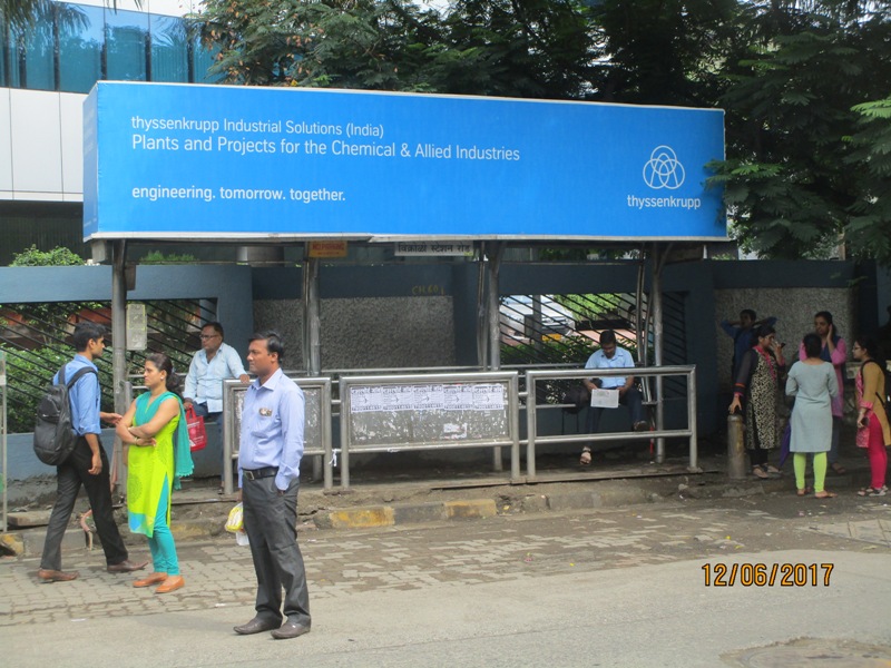 Bus Queue Shelter - L. B. S. Road - Vikhroli Station Road,   Vikhroli (W),   Mumbai,   Maharashtra