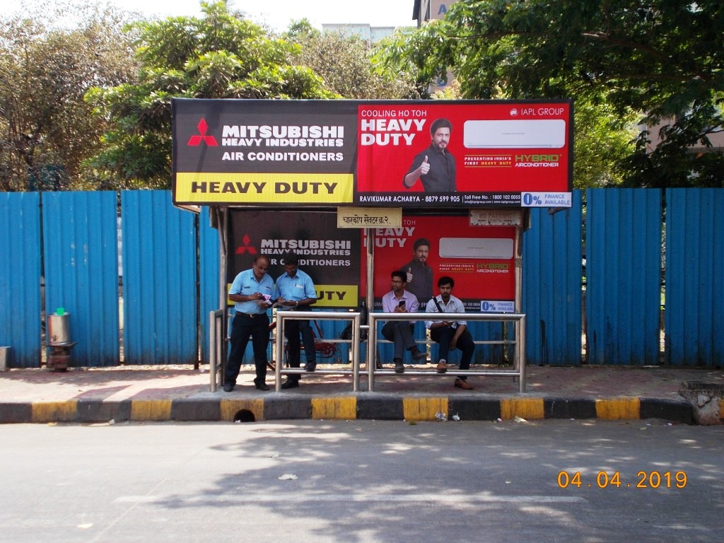 Bus Queue Shelter - - Sector 2, Kandivali West, Mumbai, Maharashtra Bus Queue Shelter - - Sector 2, Kandivali West, Mumbai, Maharashtra