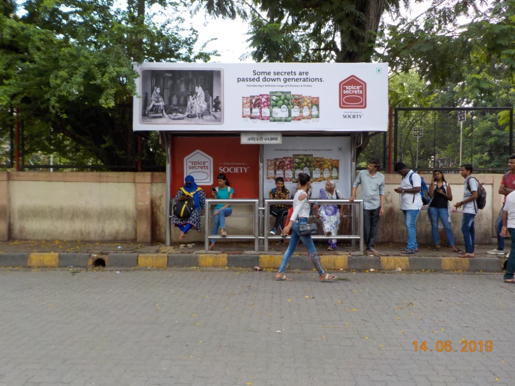 Bus Queue Shelter - - Kandivali Station, Kandivali West, Mumbai, Maharashtra Bus Queue Shelter - - Kandivali Station, Kandivali West, Mumbai, Maharashtra