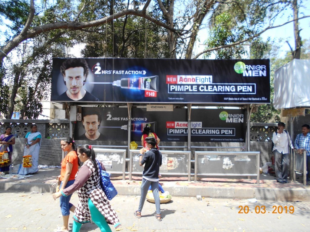 Bus Queue Shelter - - Chandavarkar Lane, Borivali West, Mumbai, Maharashtra Bus Queue Shelter - - Chandavarkar Lane, Borivali West, Mumbai, Maharashtra