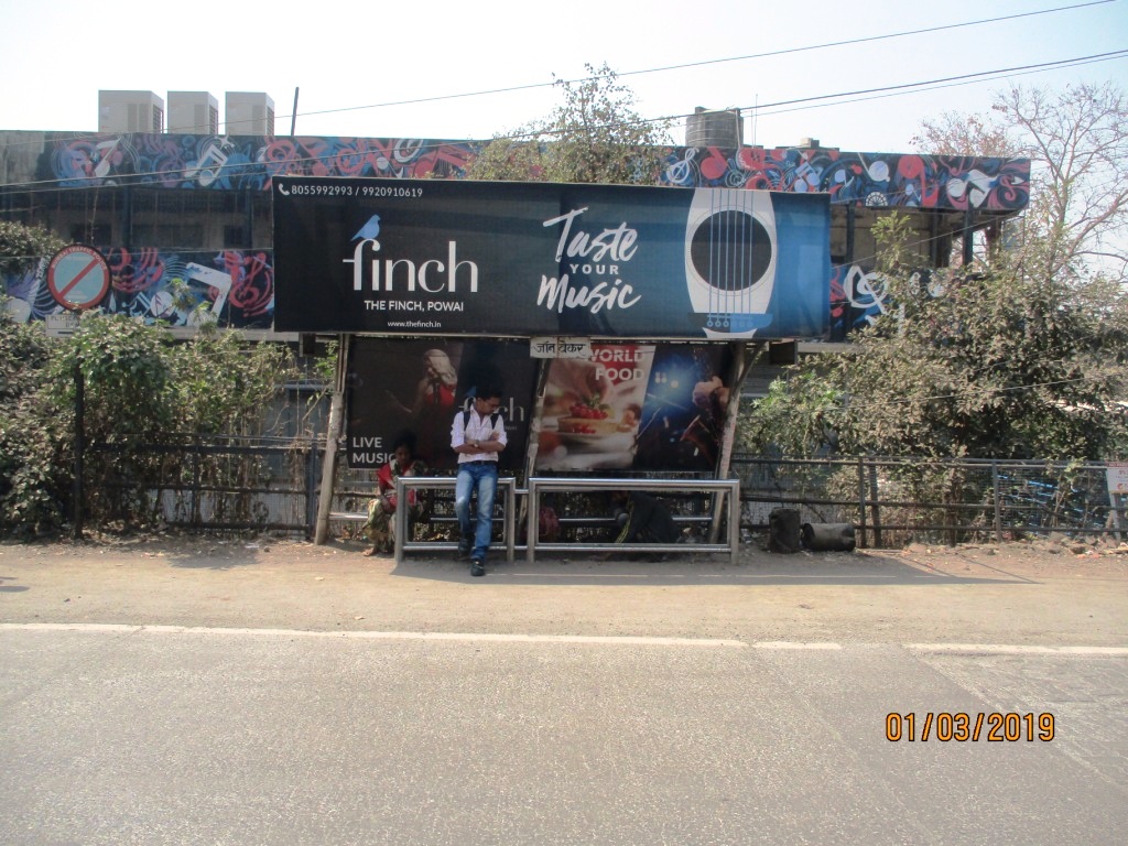 Bus Queue Shelter - Saki Vihar Telephone Exchance - John Baker,   Powai,   Mumbai,   Maharashtra