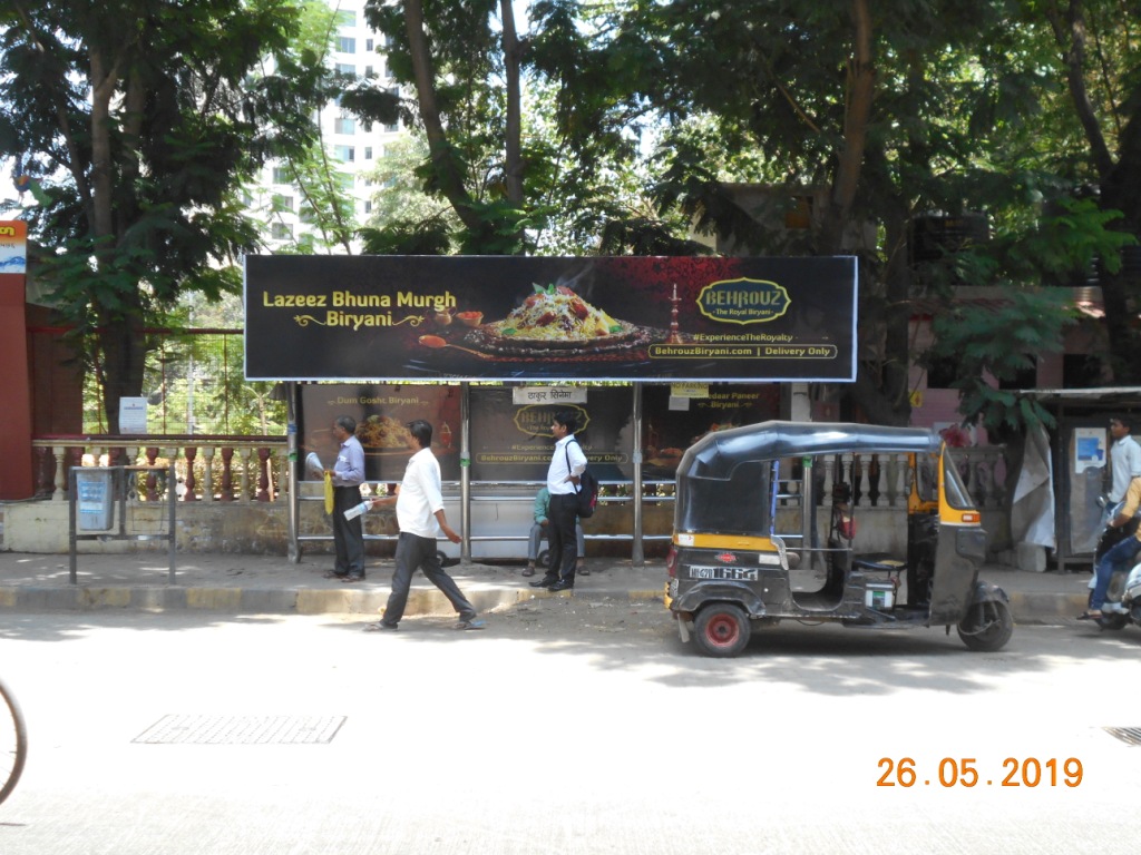 Bus Queue Shelter - Outside Thakur Cinema - Thakur Cinema,   Kandivali East,   Mumbai,   Maharashtra