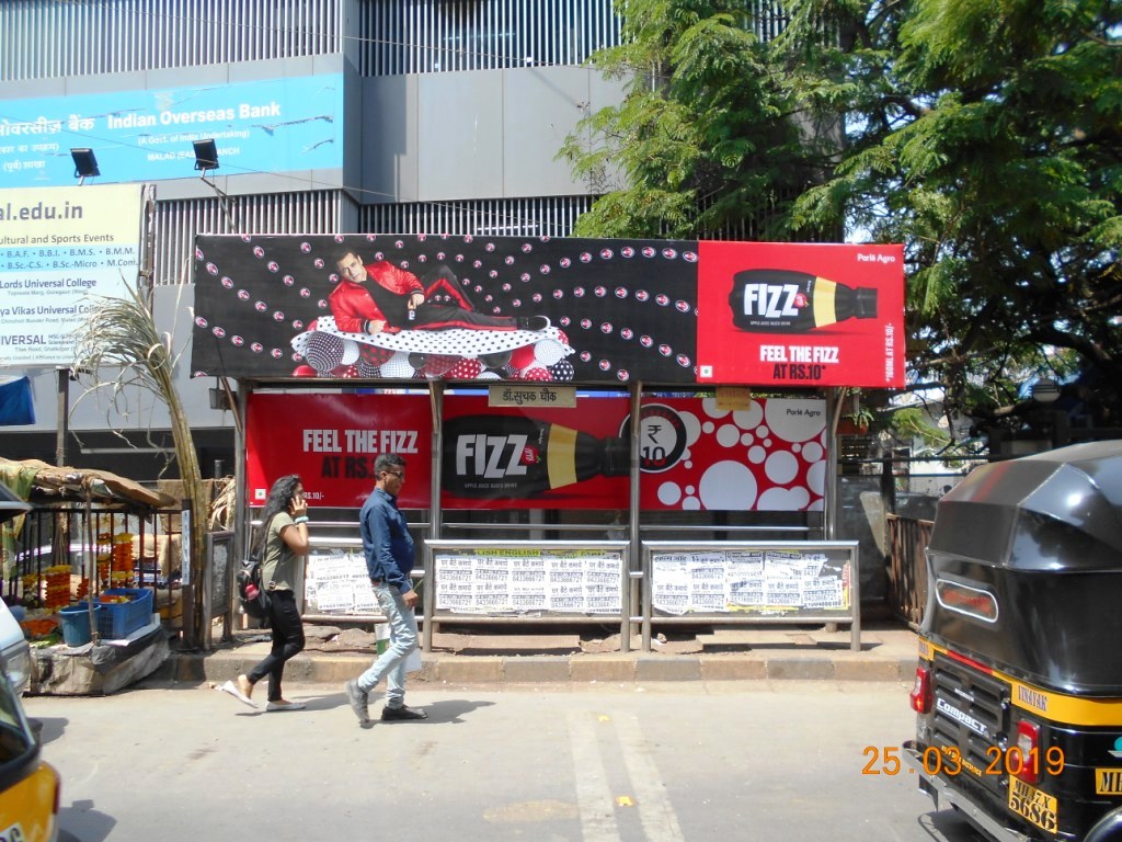 Bus Queue Shelter - Outside S M Lal Classes - Malad Station (East) Dr.Suchak Chowk, Malad East, Mumbai, Maharashtra Bus Queue Shelter - Outside S M Lal Classes - Malad Station (East) Dr.Suchak Chowk, Malad East, Mumbai, Maharashtra