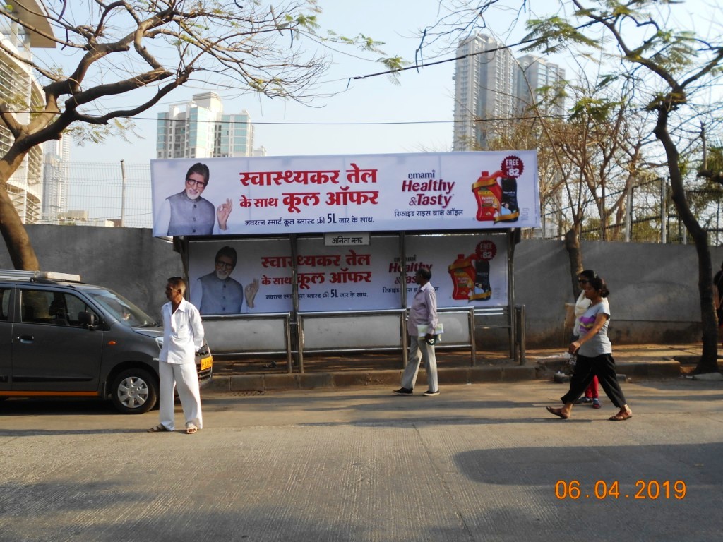 Bus Queue Shelter - - Anita Nagar, Kandivali East, Mumbai, Maharashtra Bus Queue Shelter - - Anita Nagar, Kandivali East, Mumbai, Maharashtra