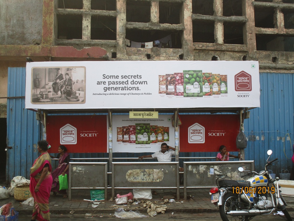Bus Queue Shelter - V T Station - M. P. Market, C.S.T, Mumbai, Maharashtra Bus Queue Shelter - V T Station - M. P. Market, C.S.T, Mumbai, Maharashtra