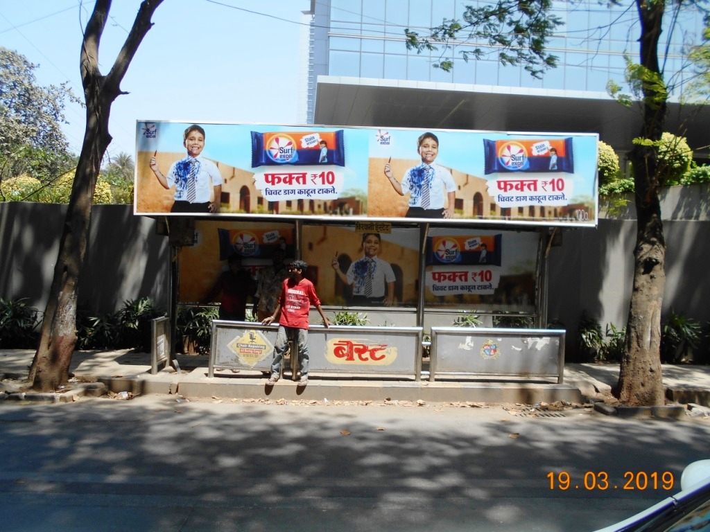 Bus Queue Shelter - - Veerwani Industrial Estate,   Goregaon ( East ),   Mumbai,   Maharashtra