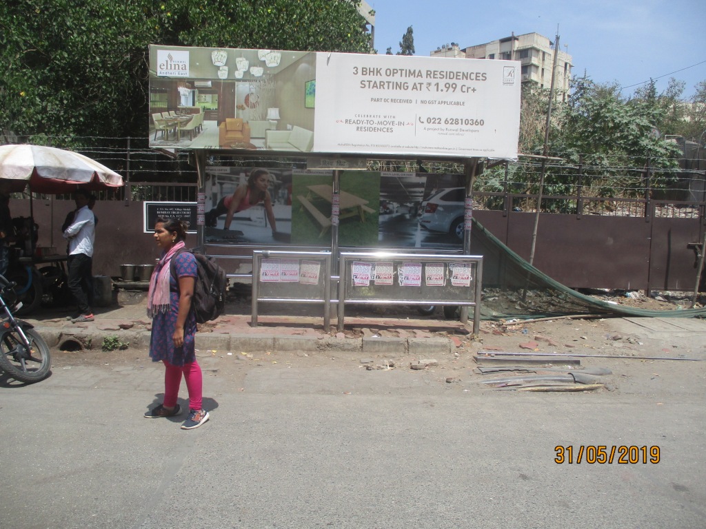 Bus Queue Shelter - - Vijay Print, Andheri East, Mumbai, Maharashtra Bus Queue Shelter - - Vijay Print, Andheri East, Mumbai, Maharashtra