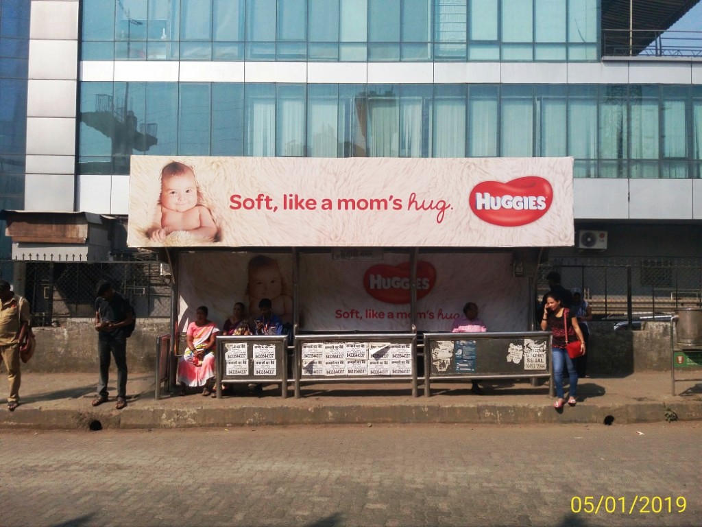 Bus Queue Shelter - - Sambhaji Nagar,   Kandivali East,   Mumbai,   Maharashtra