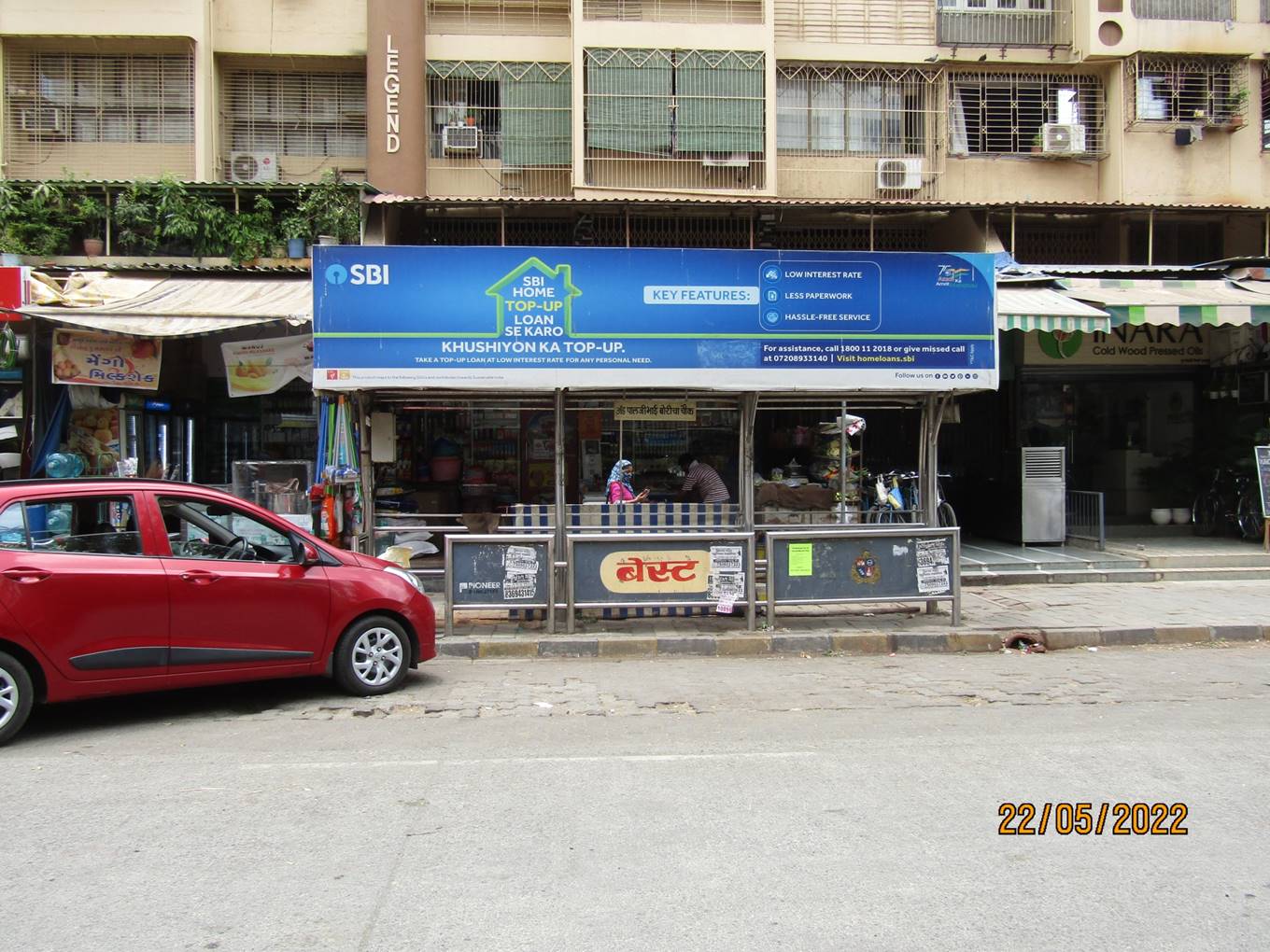 Bus Queue Shelter - Millat Nagar Road - Mala Tower Barista Circle, Andheri W, Mumbai, Maharashtra Bus Queue Shelter - Millat Nagar Road - Mala Tower Barista Circle, Andheri W, Mumbai, Maharashtra