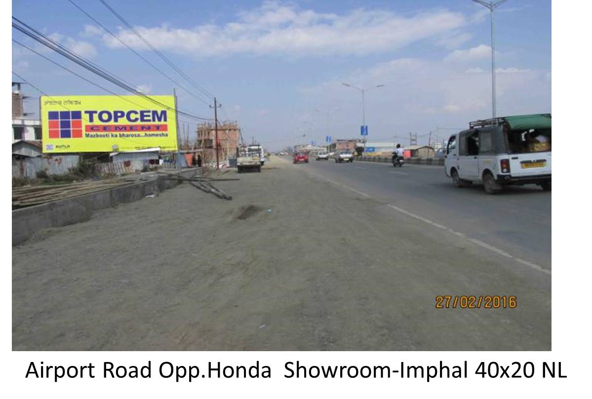 Billboard - Airport Road Opp.Honda Showroom-Imphal-40x20, Imphal, Manipur Billboard - Airport Road Opp.Honda Showroom-Imphal-40x20, Imphal, Manipur
