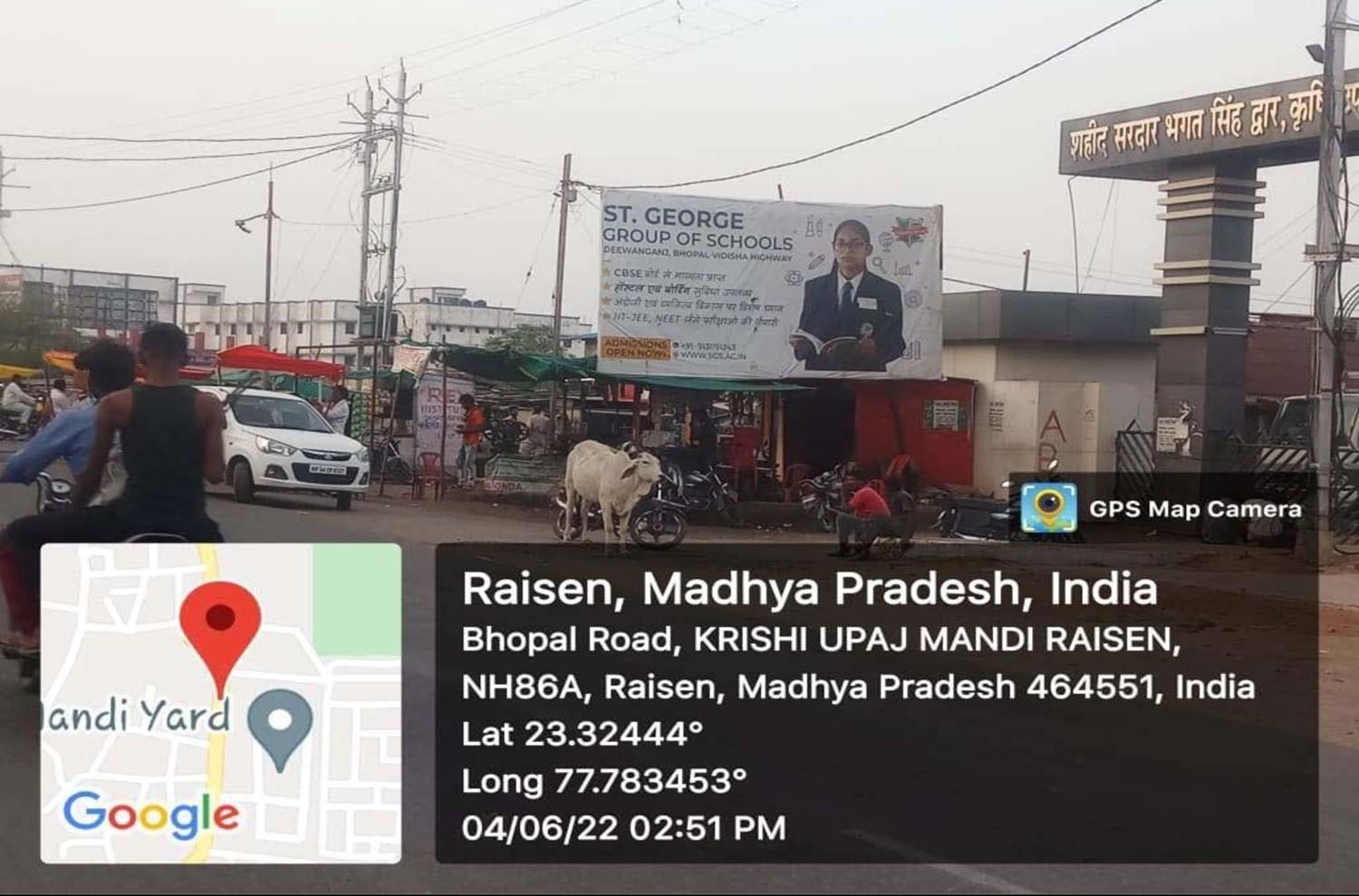 Billboard - Raisen galla mandi Bus stand road, Bhopal, Madhya Pradesh Billboard - Raisen galla mandi Bus stand road, Bhopal, Madhya Pradesh