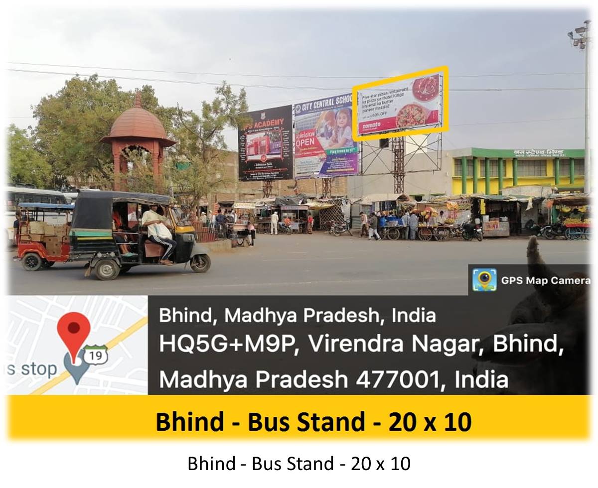 Billboard - Bhind - Bus Stand, Bhopal, Madhya Pradesh Billboard - Bhind - Bus Stand, Bhopal, Madhya Pradesh