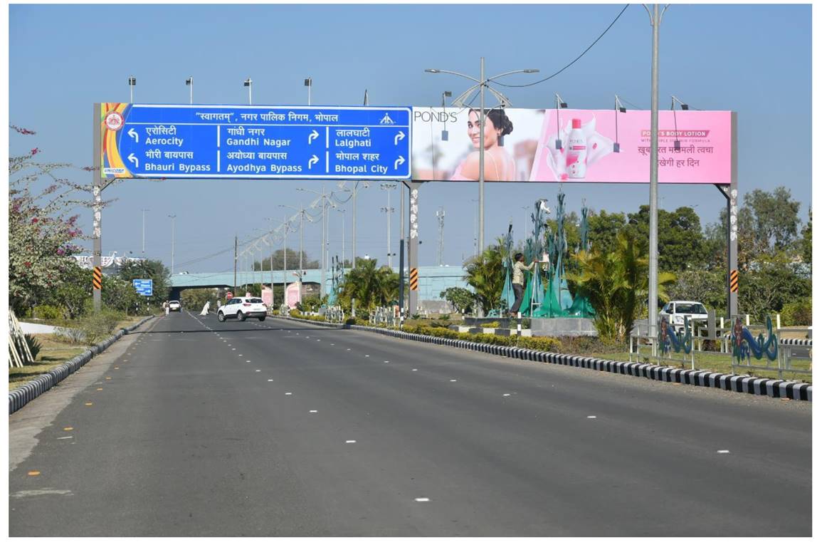 Gantry - At Airport Entry facing Airport Side, Bhopal, Madhya Pradesh Gantry - At Airport Entry facing Airport Side, Bhopal, Madhya Pradesh