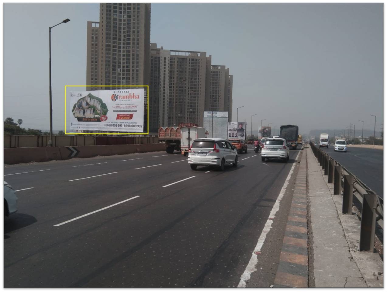 hoarding - Rajnoli Junction (Bhiwandi Bypass Road) Flyover - facing Nashik, RAJNOLI, Mumbai, Maharashtra hoarding - Rajnoli Junction (Bhiwandi Bypass Road) Flyover - facing Nashik, RAJNOLI, Mumbai, Maharashtra