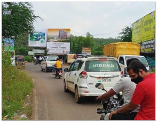 hoarding - Panjrapur Rayta Bridge - facing towards Ulhasnagar,   PANJRAPUR,   Mumbai,   Maharashtra