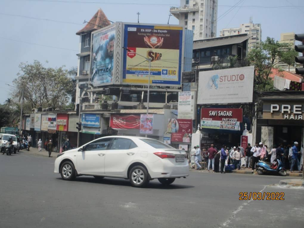 hoarding - Warden Rd and Napean Sea Rd Junction Nr Stephens Church-E/T - Nr Stephens Church,   Warden Rd,   Mumbai,   Maharashtra
