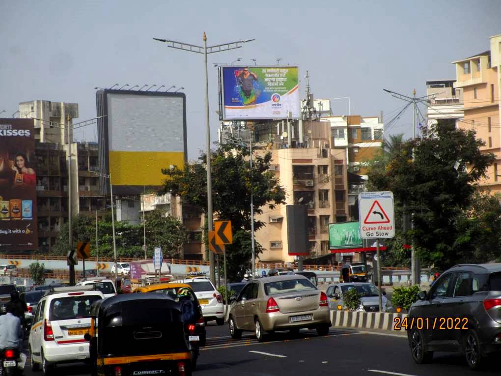 hoarding - Santacruz Airport side on WEH traffic going towards Bandra worli sealink-M/T - nr Bandra Worli sealink,   Santacruz,   Mumbai,   Maharashtra