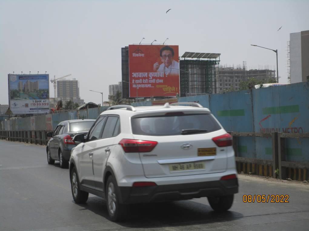 hoarding - Jogeshwari ROB trf from SV Road to WEH (RHS) 2 -M/T - towards jogeshwari,   Jogeshwari,   Mumbai,   Maharashtra