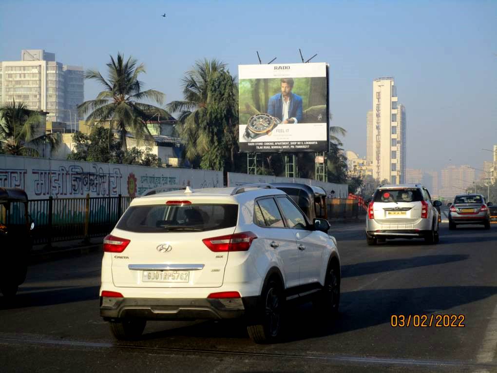 hoarding - Borivali Flyover E TO W LHS 2-E/T - towards borivali flyover,   Borivali,   Mumbai,   Maharashtra