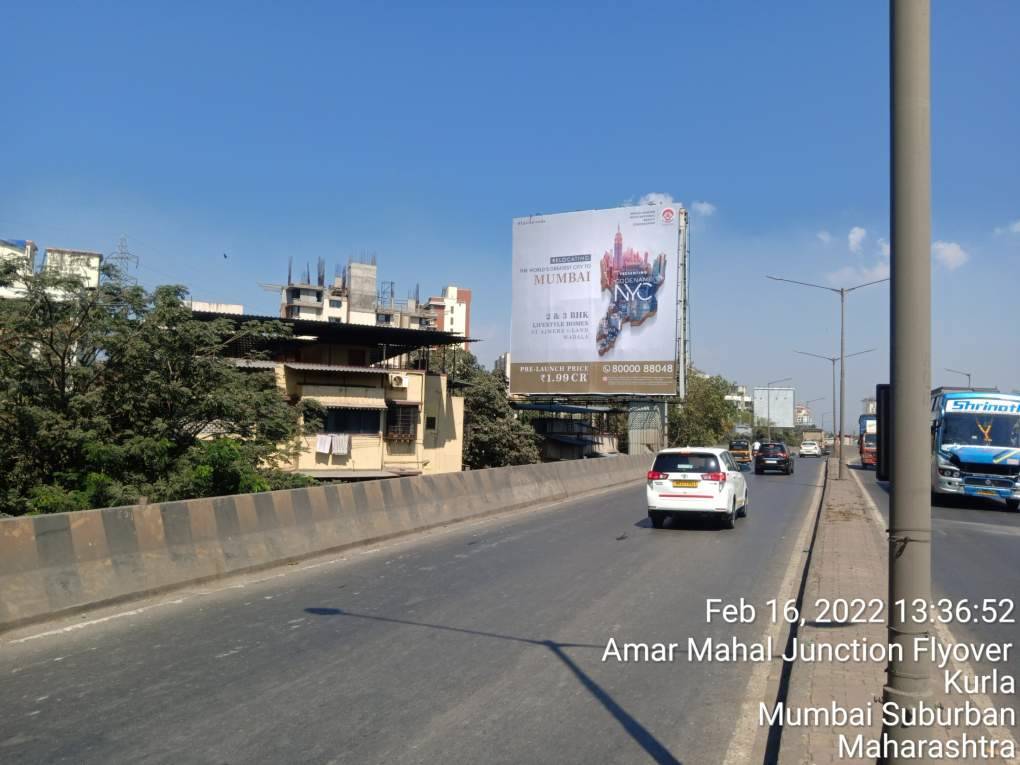 hoarding - SCLR Nr Amar Mahal Flyover LHS -E/T - Nr Amar Mahal,   SCLR,   Mumbai,   Maharashtra