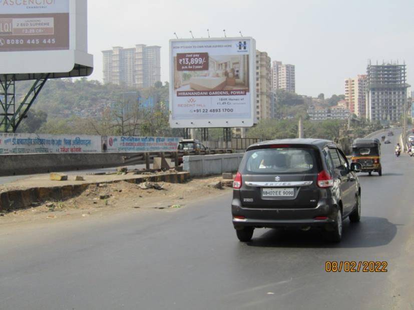 Billboard - JVLR Kajurmarg ROB LHS 2nd Site-TFT Eeh To Powai - towards Kajurmarg,   KanjurMarg ROB,   Mumbai,   Maharashtra