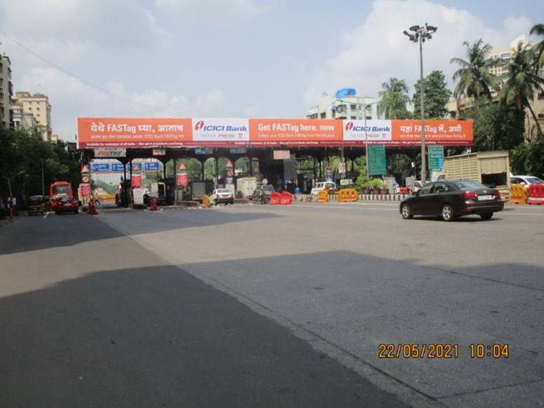 Gantry - Mulund toll naka -TFT Thane to Mulund - towards mulund, EEH-GHATKOPAR/MULUND, Mumbai, Maharashtra Gantry - Mulund toll naka -TFT Thane to Mulund - towards mulund, EEH-GHATKOPAR/MULUND, Mumbai, Maharashtra